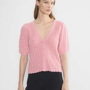 Wilfred Fika Cardigan - Pink V-Neck Women's Sweater